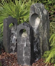 Fontaine de jardin Hublot- Ardoise grise